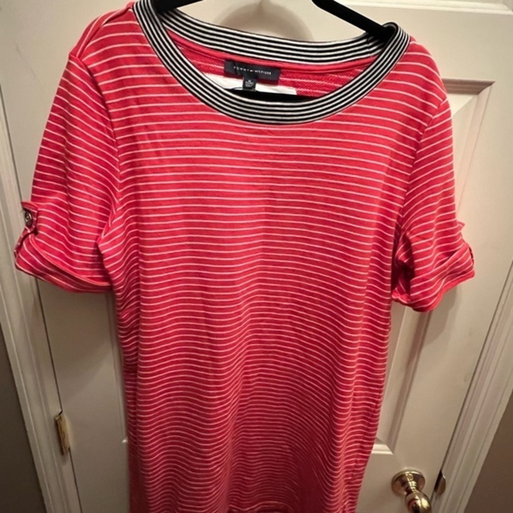 Tommy Hilfiger Striped T-Shirt Dress | XL | Casual Short Sleeve - Picture 2 of 16